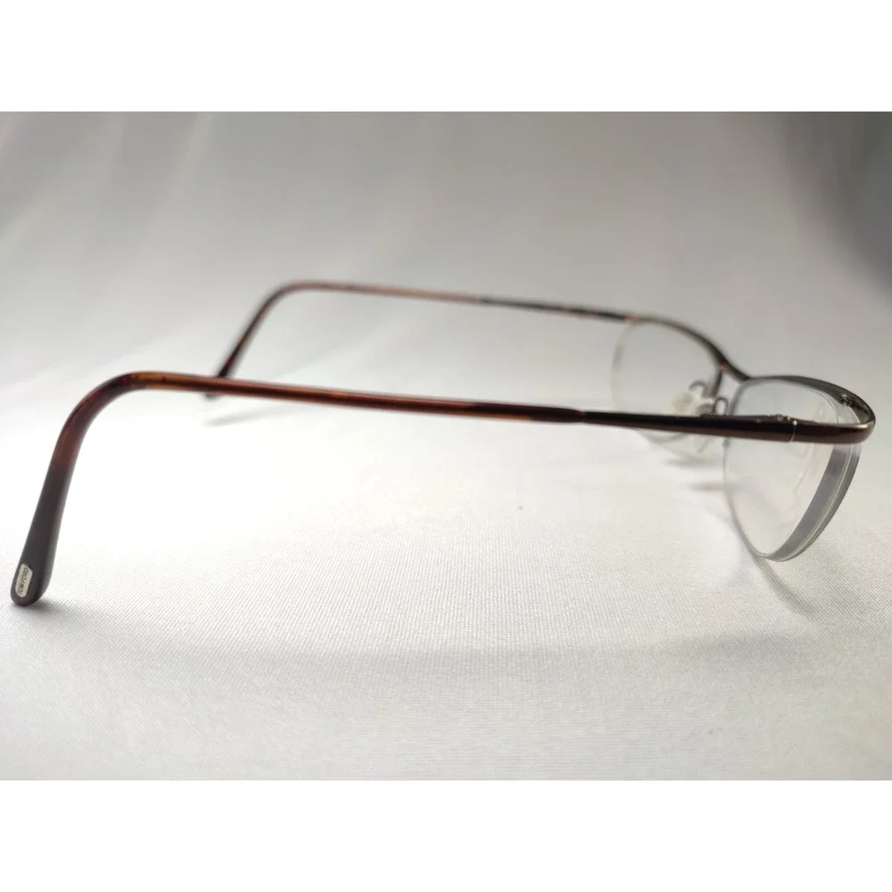Tom Ford TF5132 048 Semi-Rimless Eyeglass Frames Only 55-16-135 Brown